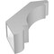 Ekena Millwork 6-in. W x 24-in. D x 32-in. H Olympic Architectural Grade PVC Knee Brace BRCP06X24X32OLY - alternate 2
